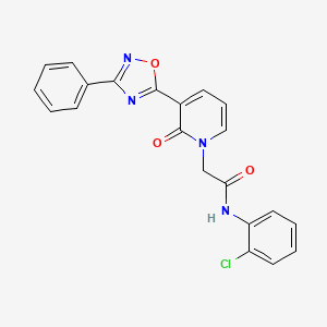 N-(2-chlorophenyl)-2-[2-oxo-3-(3-phenyl-1,2,4-oxadiazol-5-yl)pyridin-1(2H)-yl]acetamide