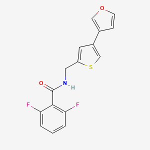 2,6-Difluoro-N-[[4-(furan-3-yl)thiophen-2-yl]methyl]benzamide