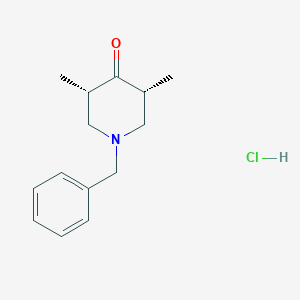 (3R,5S)-1-Benzyl-3,5-dimethylpiperidin-4-one;hydrochloride