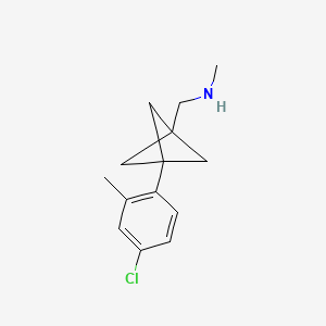 1-[3-(4-Chloro-2-methylphenyl)-1-bicyclo[1.1.1]pentanyl]-N-methylmethanamine