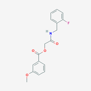[2-[(2-Fluorophenyl)methylamino]-2-oxoethyl] 3-methoxybenzoate
