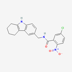 5-chloro-2-nitro-N-((2,3,4,9-tetrahydro-1H-carbazol-6-yl)methyl)benzamide