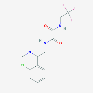 N1-(2-(2-chlorophenyl)-2-(dimethylamino)ethyl)-N2-(2,2,2-trifluoroethyl)oxalamide