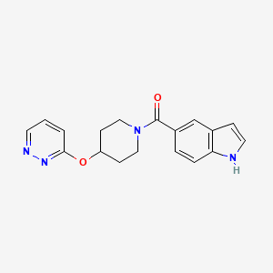 (1H-indol-5-yl)(4-(pyridazin-3-yloxy)piperidin-1-yl)methanone