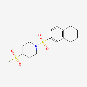 4-(Methylsulfonyl)-1-((5,6,7,8-tetrahydronaphthalen-2-yl)sulfonyl)piperidine