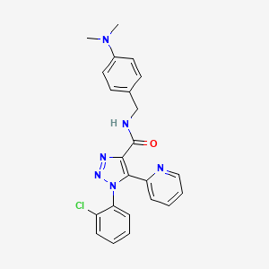 1-(2-chlorophenyl)-N-[4-(dimethylamino)benzyl]-5-pyridin-2-yl-1H-1,2,3-triazole-4-carboxamide