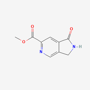 molecular formula C9H8N2O3 B2748711 Methyl 1-oxo-2,3-dihydro-1H-pyrrolo[3,4-C]pyridine-6-carboxylate CAS No. 1393557-42-0