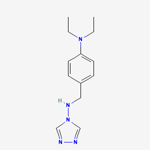 molecular formula C13H19N5 B2748720 N-[4-(diethylamino)benzyl]-4H-1,2,4-triazol-4-amine CAS No. 573975-46-9