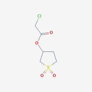 molecular formula C6H9ClO4S B2748732 1,1-Dioxidotetrahydrothien-3-yl chloroacetate CAS No. 869716-12-1