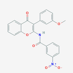 molecular formula C23H16N2O6 B2748748 N-[3-(3-methoxyphenyl)-4-oxo-4H-chromen-2-yl]-3-nitrobenzamide CAS No. 879465-13-1