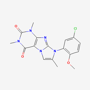 6-(5-Chloro-2-methoxyphenyl)-2,4,7-trimethylpurino[7,8-a]imidazole-1,3-dione
