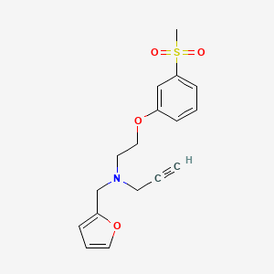 [(Furan-2-yl)methyl][2-(3-methanesulfonylphenoxy)ethyl](prop-2-yn-1-yl)amine