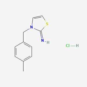 3-[(4-Methylphenyl)methyl]-2,3-dihydro-1,3-thiazol-2-imine hydrochloride