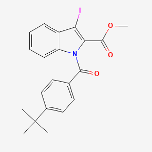 methyl 1-[4-(tert-butyl)benzoyl]-3-iodo-1H-indole-2-carboxylate