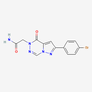 2-[2-(4-bromophenyl)-4-oxopyrazolo[1,5-d][1,2,4]triazin-5(4H)-yl]acetamide