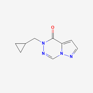 B2748790 5-(Cyclopropylmethyl)pyrazolo[1,5-d][1,2,4]triazin-4-one CAS No. 2415571-48-9