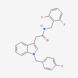molecular formula C24H19F3N2O B2748804 N-(2,6-difluorobenzyl)-2-(1-(4-fluorobenzyl)-1H-indol-3-yl)acetamide CAS No. 922039-31-4