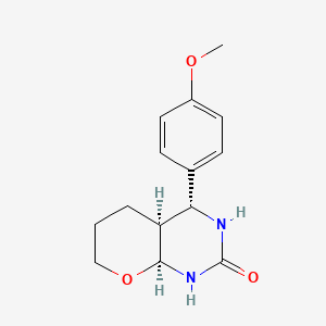 molecular formula C14H18N2O3 B2748816 (4R,4aS,8aS)-4-(4-methoxyphenyl)octahydro-2H-pyrano[2,3-d]pyrimidin-2-one CAS No. 887771-98-4