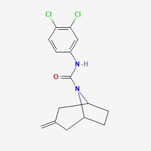 molecular formula C15H16Cl2N2O B2748861 N-(3,4-dichlorophenyl)-3-methylidene-8-azabicyclo[3.2.1]octane-8-carboxamide CAS No. 2309189-99-7