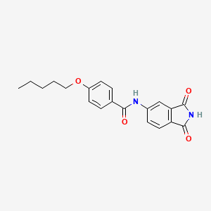 molecular formula C20H20N2O4 B2748873 N-(1,3-dioxo-2,3-dihydro-1H-isoindol-5-yl)-4-(pentyloxy)benzamide CAS No. 683235-80-5