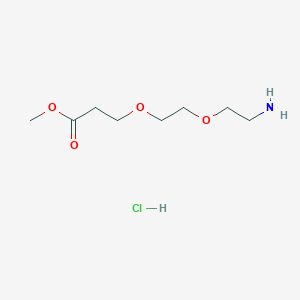 molecular formula C8H18ClNO4 B2748907 methyl 3-[2-(2-aminoethoxy)ethoxy]propanoate hydrochloride CAS No. 2445792-37-8