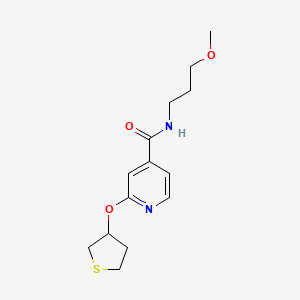 molecular formula C14H20N2O3S B2748917 N-(3-methoxypropyl)-2-(thiolan-3-yloxy)pyridine-4-carboxamide CAS No. 2034238-90-7