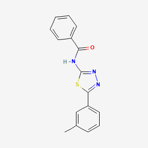 molecular formula C16H13N3OS B2748981 N-[5-(3-Methylphenyl)-1,3,4-thiadiazol-2-yl]benzamide CAS No. 392241-06-4