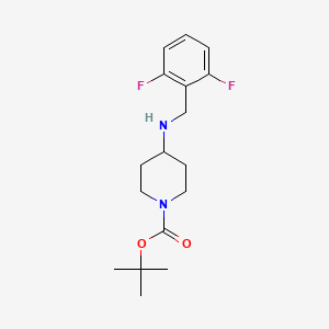 molecular formula C17H24F2N2O2 B2748988 tert-Butyl 4-(2,6-difluorobenzylamino)piperidine-1-carboxylate CAS No. 918537-17-4