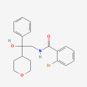 molecular formula C20H22BrNO3 B2749033 2-bromo-N-[2-hydroxy-2-(oxan-4-yl)-2-phenylethyl]benzamide CAS No. 2034258-28-9