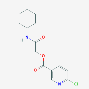 (N-cyclohexylcarbamoyl)methyl 6-chloropyridine-3-carboxylate