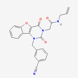 N-allyl-2-(1-(3-cyanobenzyl)-2,4-dioxo-1,2-dihydrobenzofuro[3,2-d]pyrimidin-3(4H)-yl)acetamide