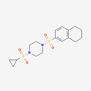 1-(Cyclopropylsulfonyl)-4-((5,6,7,8-tetrahydronaphthalen-2-yl)sulfonyl)piperazine