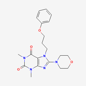 1,3-dimethyl-8-morpholino-7-(3-phenoxypropyl)-1H-purine-2,6(3H,7H)-dione