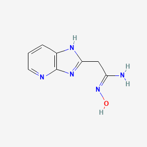 N'-hydroxy-2-{3H-imidazo[4,5-b]pyridin-2-yl}ethanimidamide