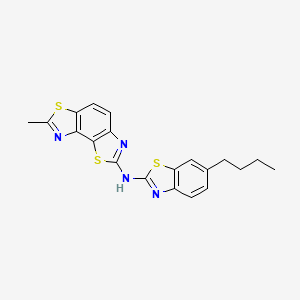 N-(6-butyl-1,3-benzothiazol-2-yl)-7-methyl-[1,3]thiazolo[5,4-e][1,3]benzothiazol-2-amine