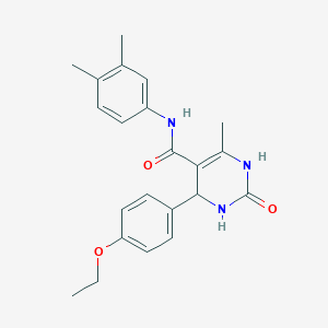 N-(3,4-dimethylphenyl)-4-(4-ethoxyphenyl)-6-methyl-2-oxo-1,2,3,4-tetrahydropyrimidine-5-carboxamide