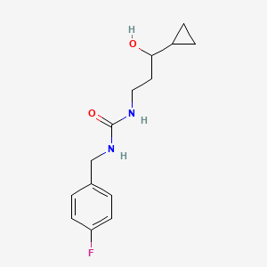 1-(3-Cyclopropyl-3-hydroxypropyl)-3-(4-fluorobenzyl)urea