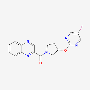 (3-((5-Fluoropyrimidin-2-yl)oxy)pyrrolidin-1-yl)(quinoxalin-2-yl)methanone
