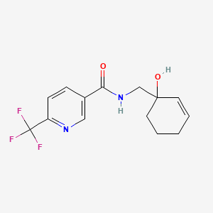 N-[(1-hydroxycyclohex-2-en-1-yl)methyl]-6-(trifluoromethyl)pyridine-3-carboxamide