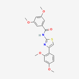 molecular formula C20H20N2O5S B2749182 N-[4-(2,4-dimethoxyphenyl)-1,3-thiazol-2-yl]-3,5-dimethoxybenzamide CAS No. 441290-33-1