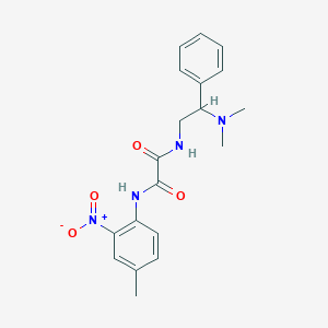 molecular formula C19H22N4O4 B2749220 N'-[2-(dimethylamino)-2-phenylethyl]-N-(4-methyl-2-nitrophenyl)ethanediamide CAS No. 942011-82-7