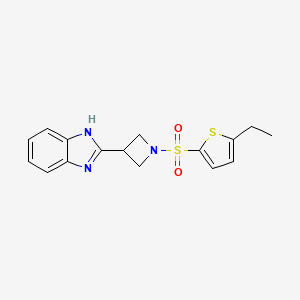 B2749296 2-(1-((5-ethylthiophen-2-yl)sulfonyl)azetidin-3-yl)-1H-benzo[d]imidazole CAS No. 1251670-47-9