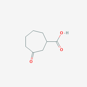 molecular formula C8H12O3 B2749357 3-Oxocycloheptanecarboxylic acid CAS No. 27531-68-6