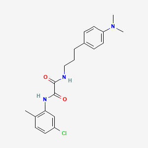 molecular formula C20H24ClN3O2 B2749500 N1-(5-chloro-2-methylphenyl)-N2-(3-(4-(dimethylamino)phenyl)propyl)oxalamide CAS No. 953988-57-3