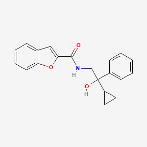 molecular formula C20H19NO3 B2749575 N-(2-CYCLOPROPYL-2-HYDROXY-2-PHENYLETHYL)-1-BENZOFURAN-2-CARBOXAMIDE CAS No. 1421529-34-1