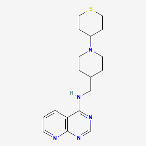 molecular formula C18H25N5S B2749583 N-{[1-(thian-4-yl)piperidin-4-yl]methyl}pyrido[2,3-d]pyrimidin-4-amine CAS No. 2379996-76-4