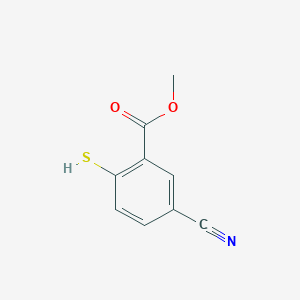 molecular formula C9H7NO2S B2749711 Methyl 5-cyano-2-sulfanylbenzoate CAS No. 1824581-95-4