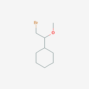 molecular formula C9H17BrO B2749776 (2-Bromo-1-methoxyethyl)cyclohexane CAS No. 1955514-24-5