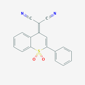 (2-Phenylbenzo[5,6-B]-4H-thiopyran-4-ylidene)-propanedinitril-1,1-dioxide