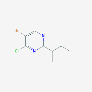 molecular formula C8H10BrClN2 B2749808 5-Bromo-2-(butan-2-yl)-4-chloropyrimidine CAS No. 1506786-09-9